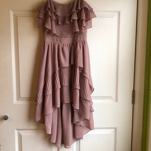 High-Low Chiffon Dress